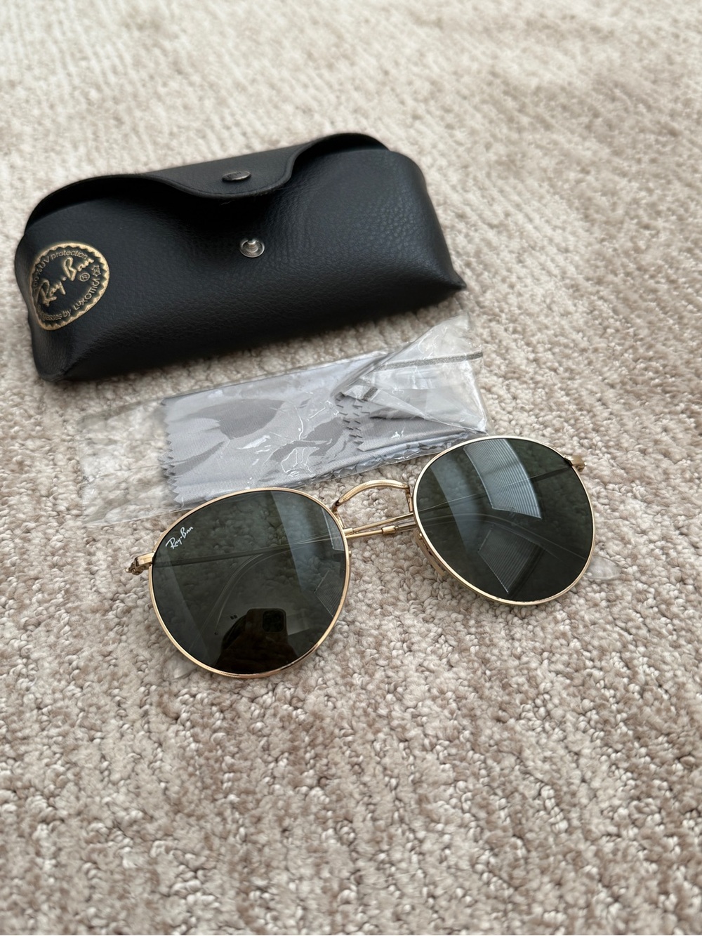 RAY-BAN Rb3447 Round Metal Sunglasses 001 53-21 145 3N